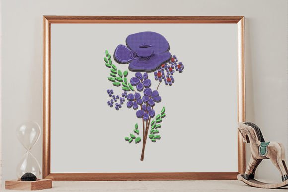 A Purple Flower with Green: A Floral Embroidery Review for Small Business Use