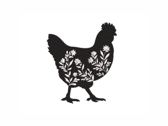Floral Chicken Embroidery Review