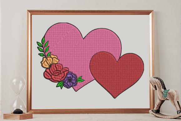 Floral Double Hearts