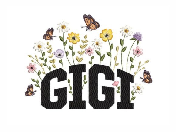 Floral Gigi Embroidery Design