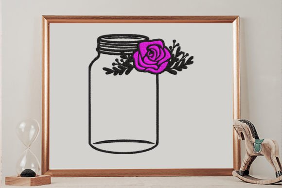 Floral Mason Jar Embroidery Review