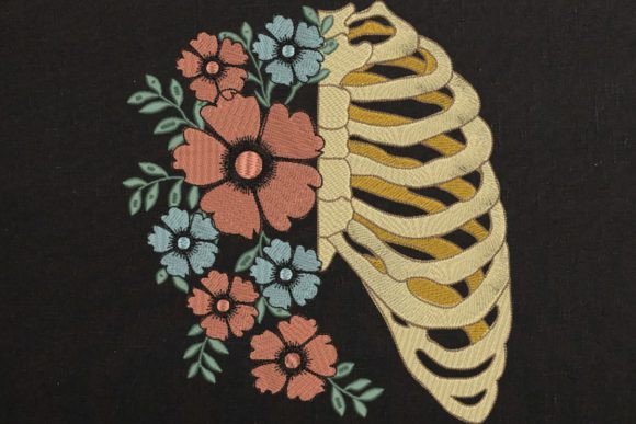 Floral Skeleton Embroidery Review