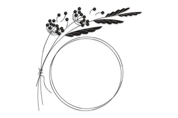 Flowers Frame Embroidery Design Review for Small Business Merch